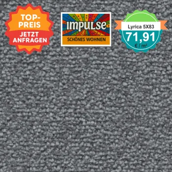 Vorwerk Lyrica 5X83 graublau – Velours Teppich – € 71,91/m² – Produktbild